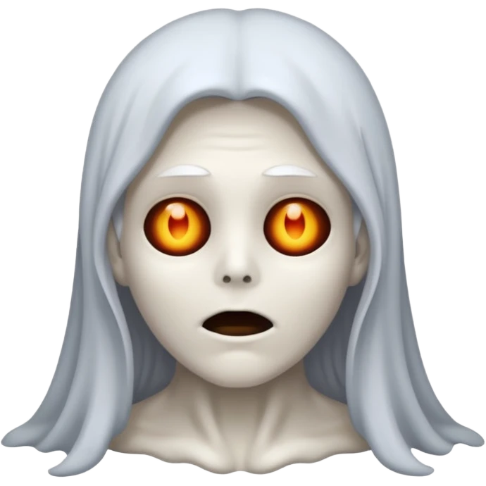 dead hair ghost emoji