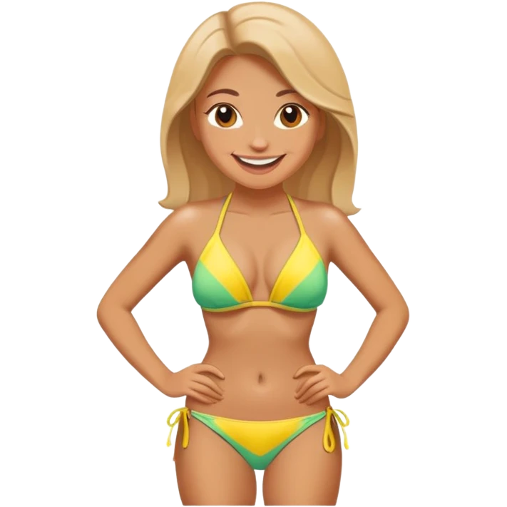 Женщина в бикини emoji