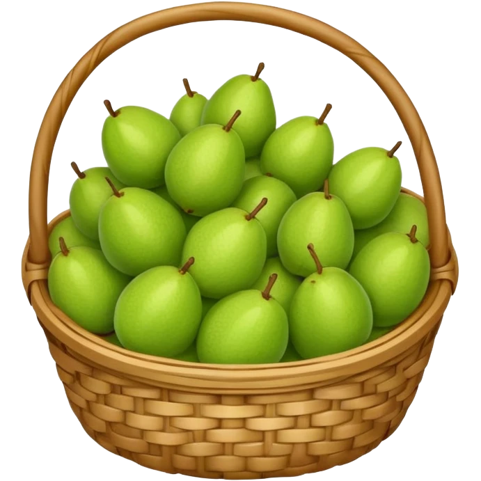 A small basket of guava fruits emoji