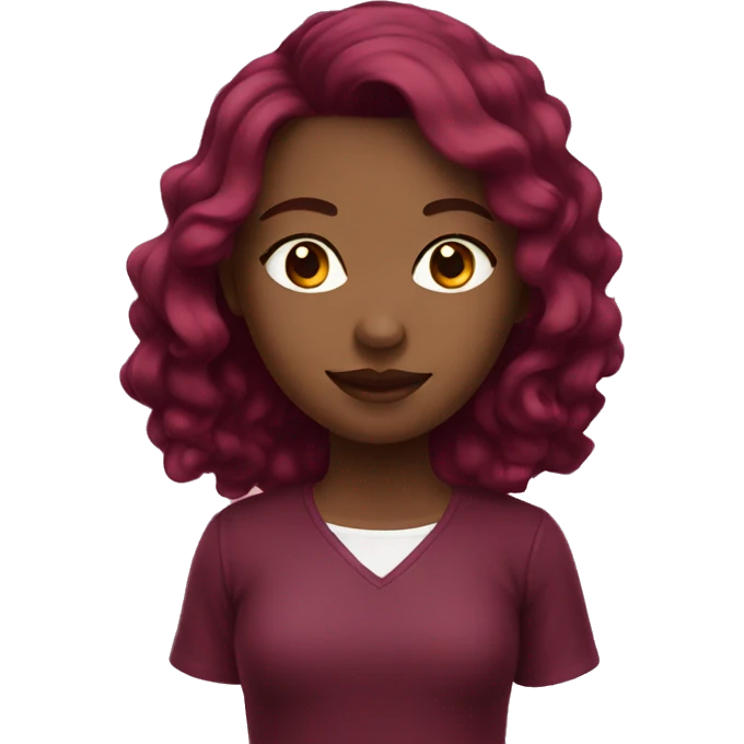 girly burgundy emoji