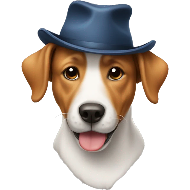 dog with hat  emoji