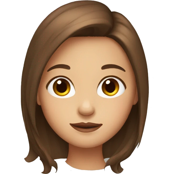 girl with brown hair emoji
