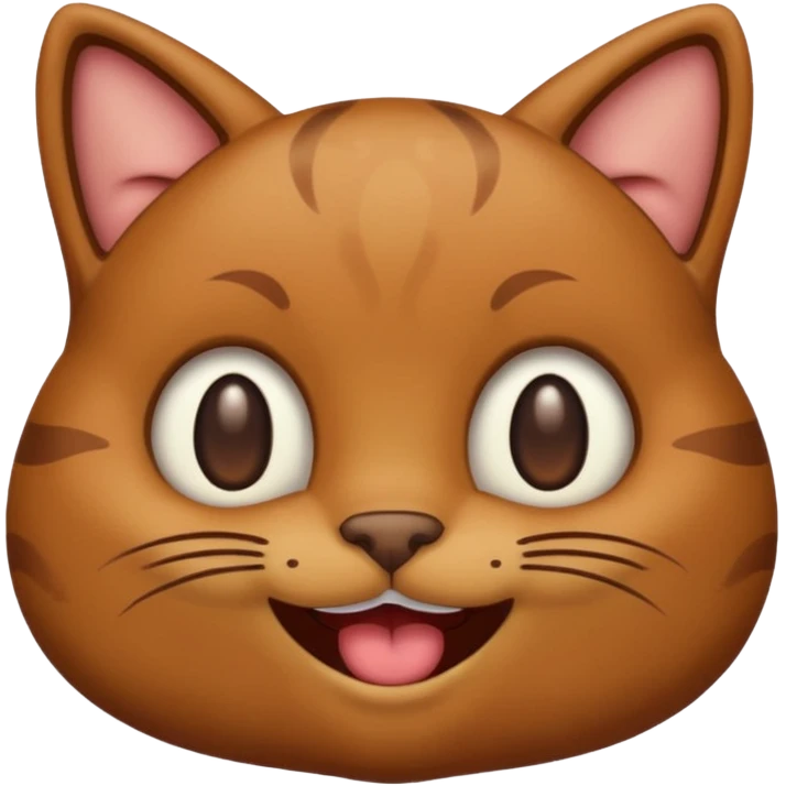 A cat emoji with poop on it smiling emoji