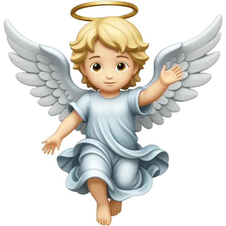 flying angel kid made in stone emoji
