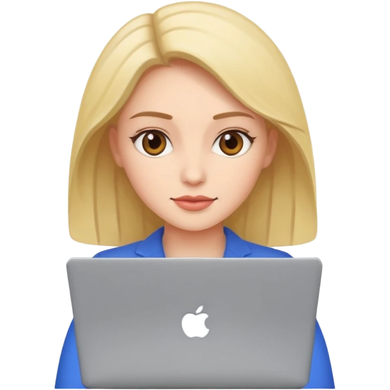 Women with laptop. emoji