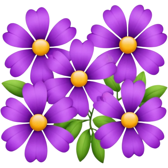 Purple flowers emoji