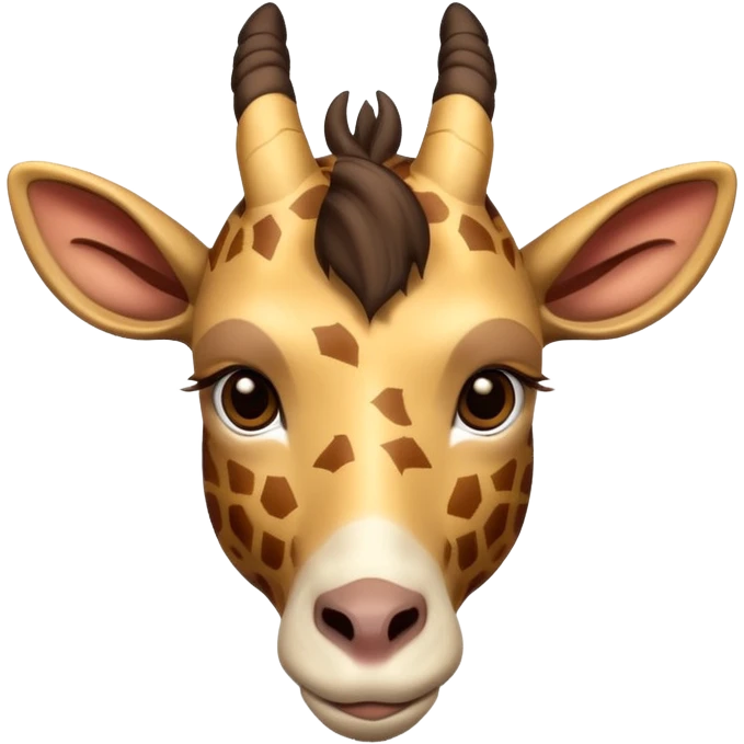 Goat mixed with giraffe emoji