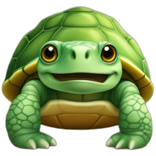 Chat sur tortue emoji