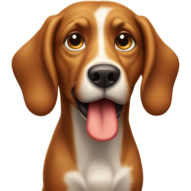 Dog brown taste hot dog emoji