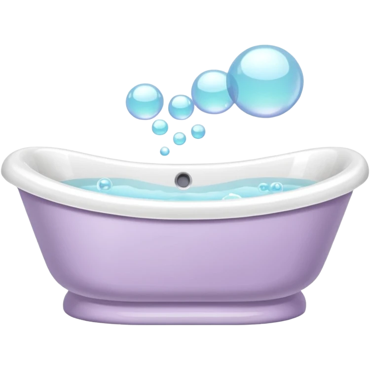 Pastel luxury jacuzzi bathtub  emoji