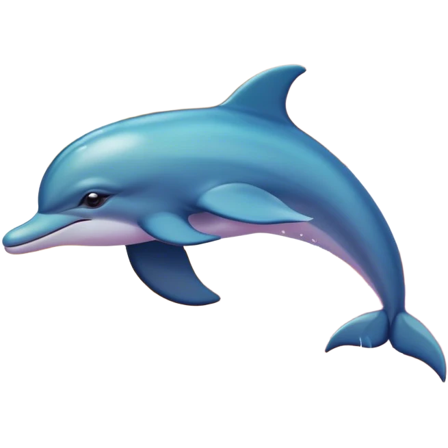 Dolphin on the beach and sunset  emoji