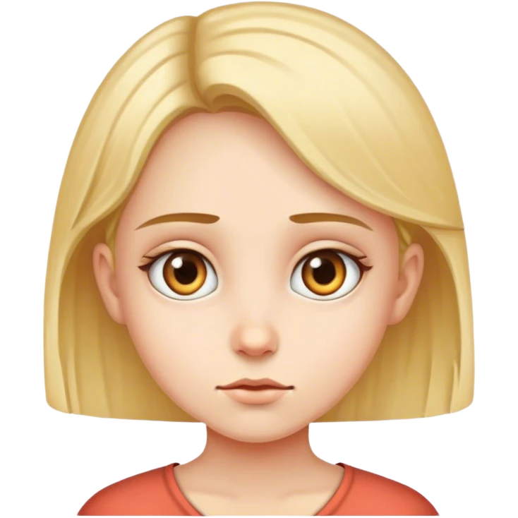 face of a girl saying i’m watching you emoji