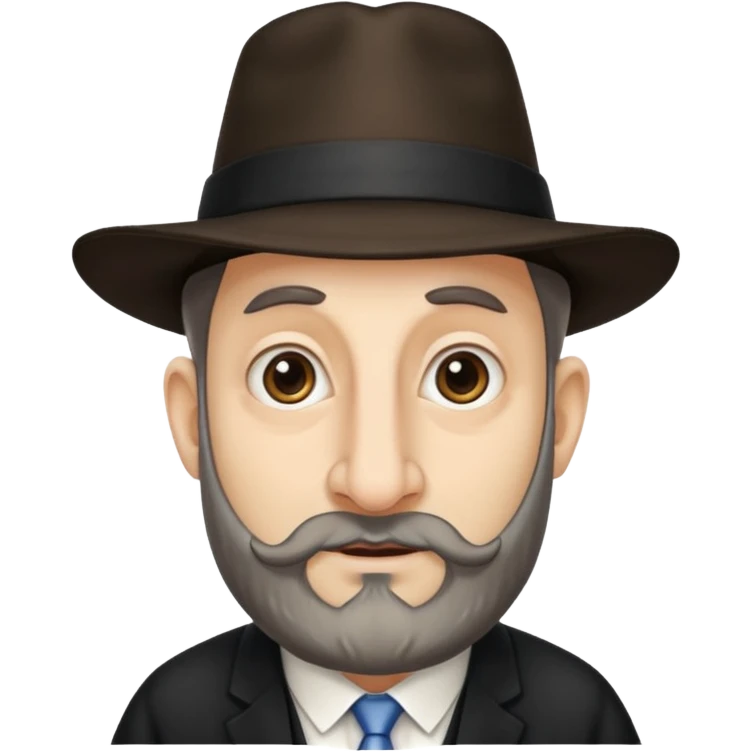 A jewish rabbi with a ginormous nose emoji