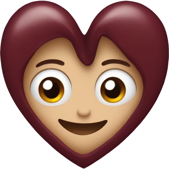 Maroon heart emoji