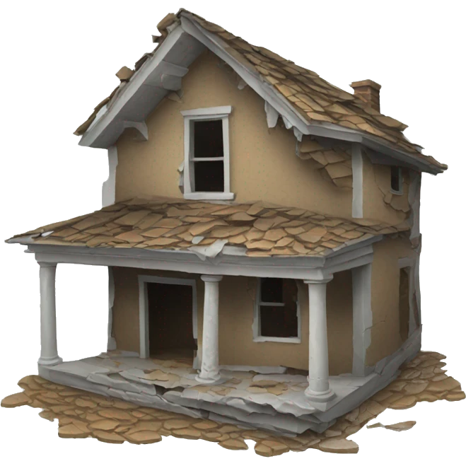 broken house emoji