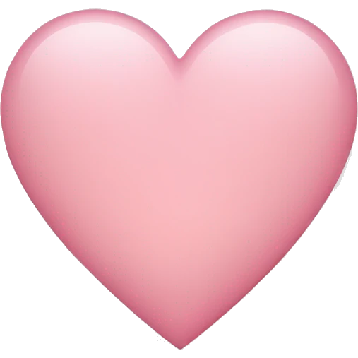 light pink heart emoji