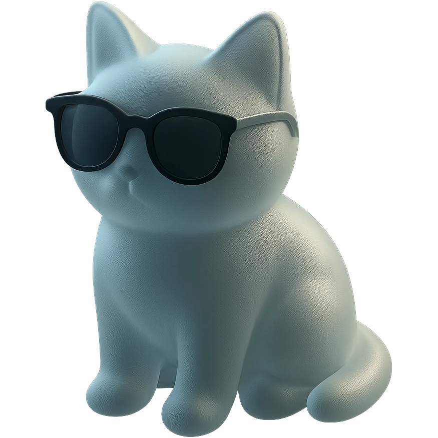 Cat wearing sunglasses emoji