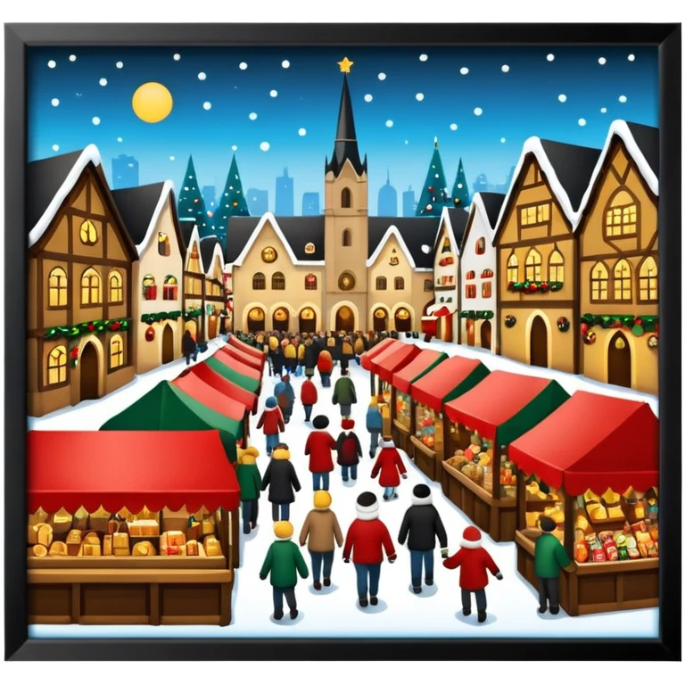 Christmas Market, without background emoji