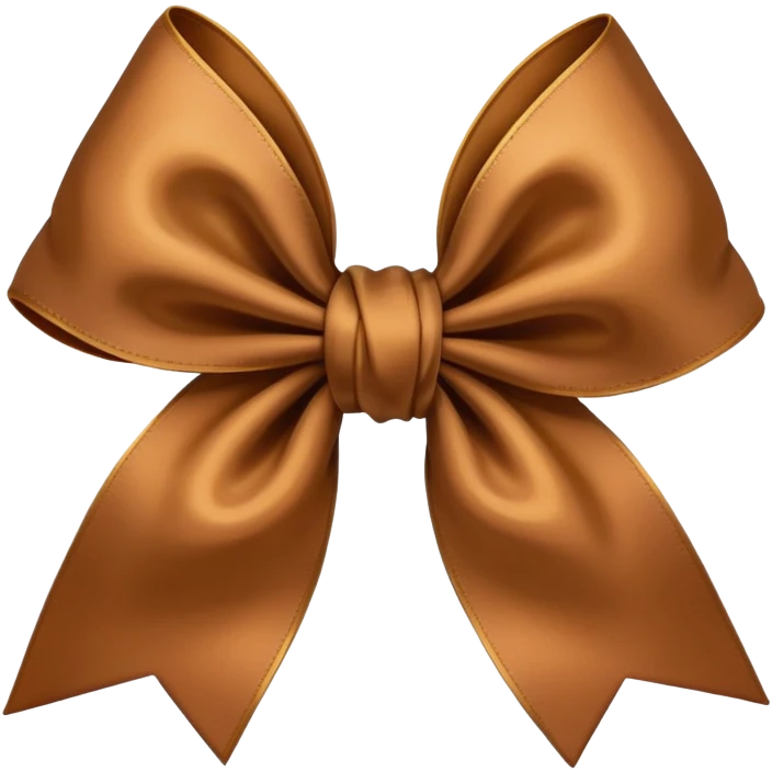 Brown bow emoji