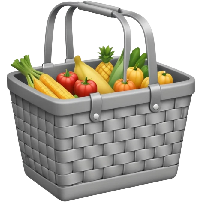 a modern shopping basket in a hardware store that looks like a bag emoji