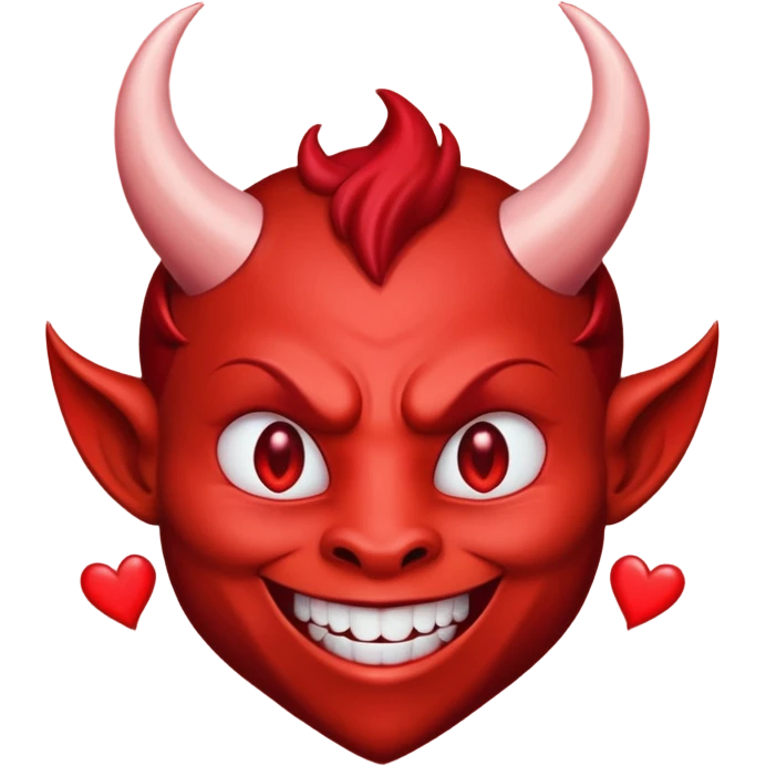 I need a devil flashing hhis heart emoji emoji