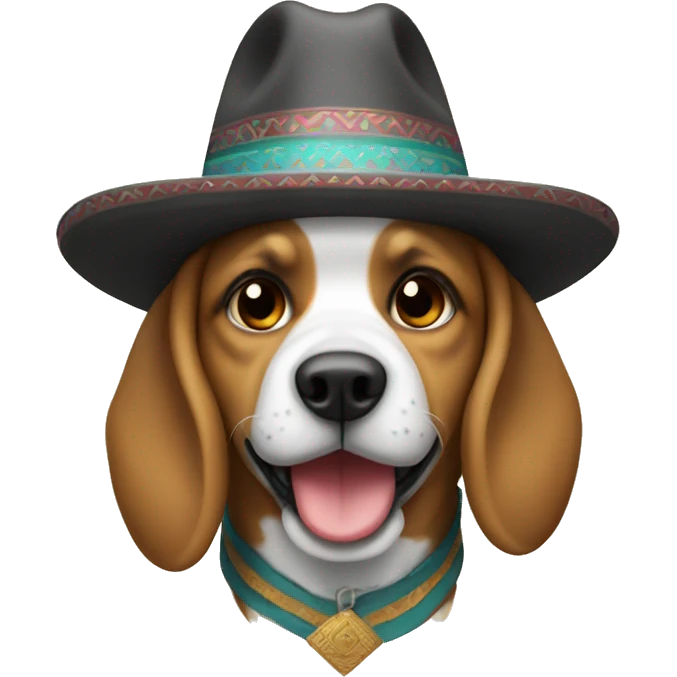 Perro con sombrero  emoji