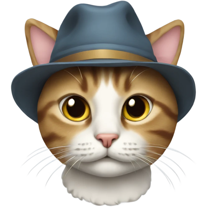 cat wearing a hat emoji