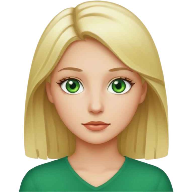 Sexy Queen Green eyes blonde Hair  emoji