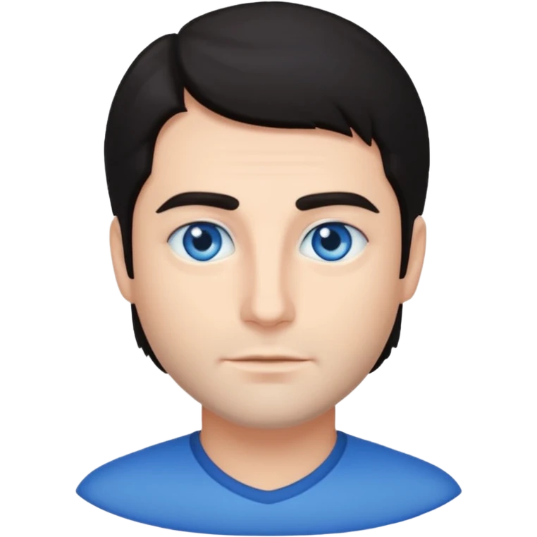 Vittorio Mezzogiorno with blue eyes emoji