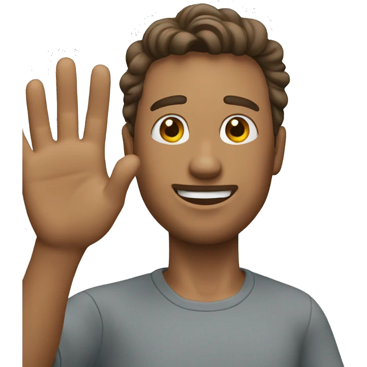 Man wich waves 360 emoji
