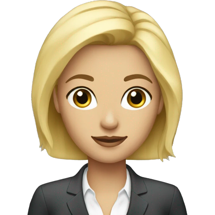 blonde buisness women emoji