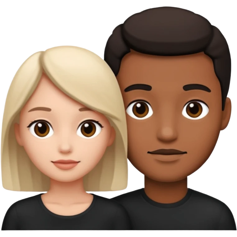 Black and white style filtercouple emoji