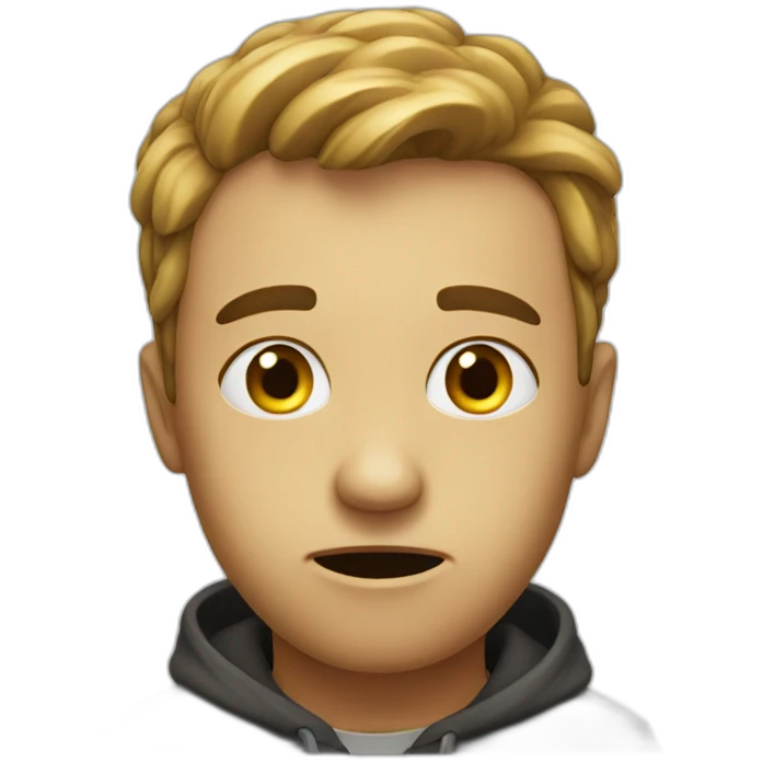 Hesitation smiley emoji