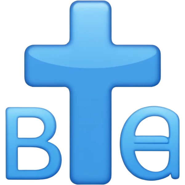 blue word "blessed" emoji