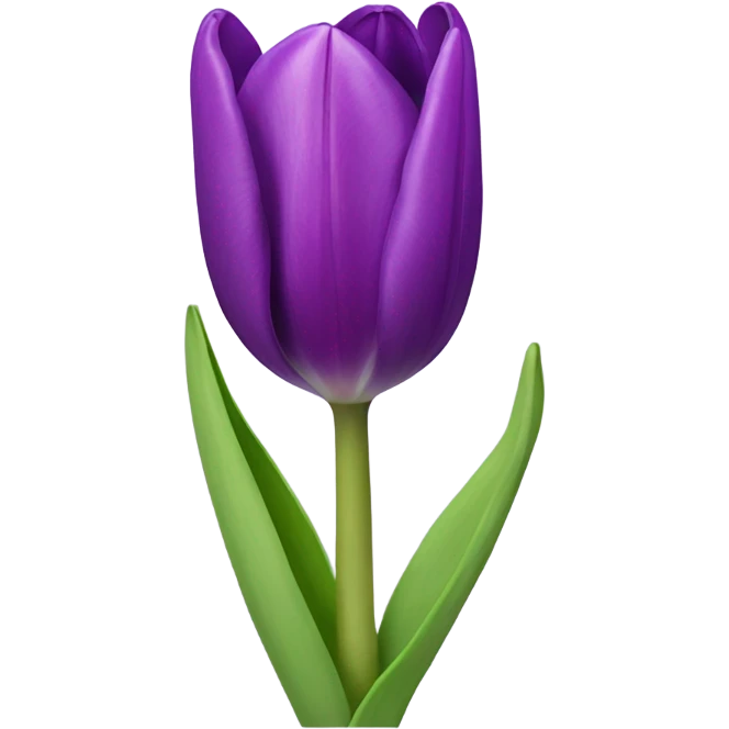 Purple tulip emoji