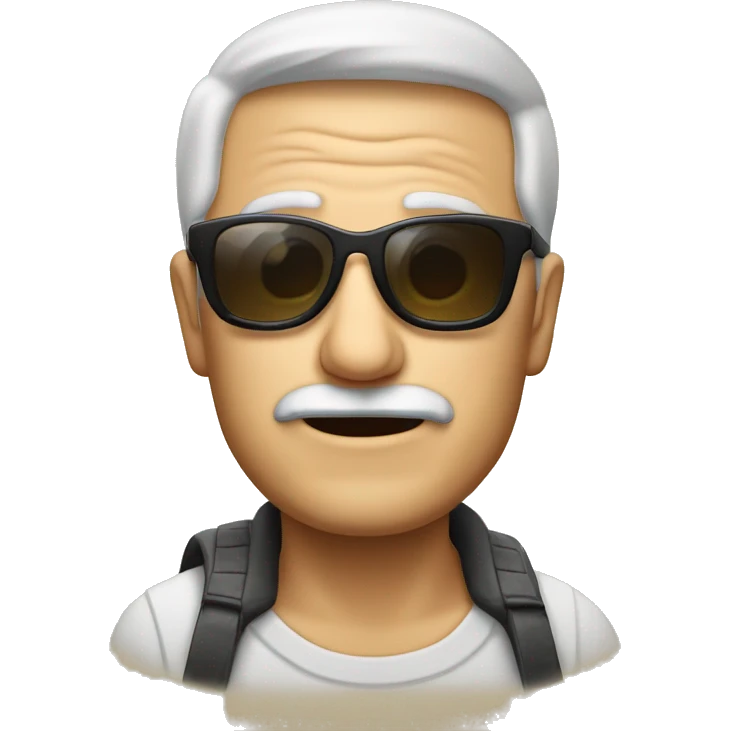 Opa mit stumpen und Sonnebrille emoji