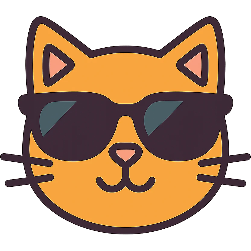 cat wearing sunglasses emoji