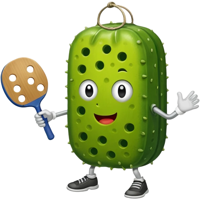 pickle playing pickleball emoji