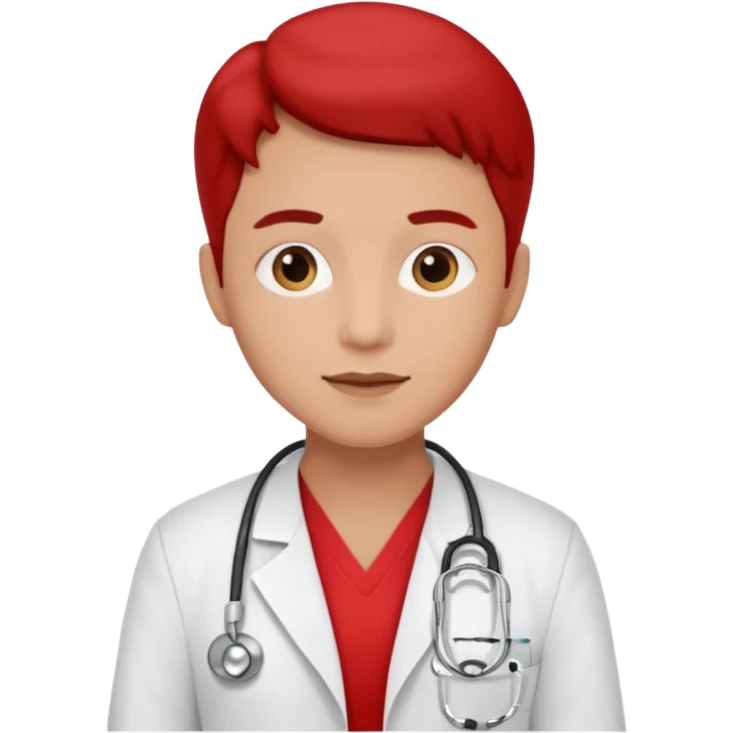 doctor with red uniform emoji