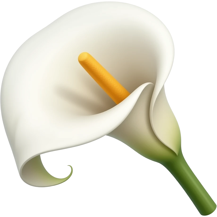 Calla lily emoji
