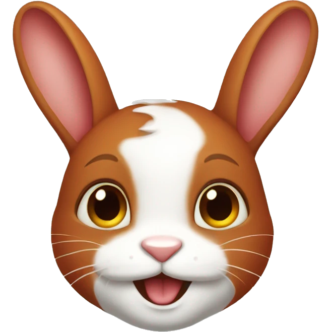 Red head bunny emoji