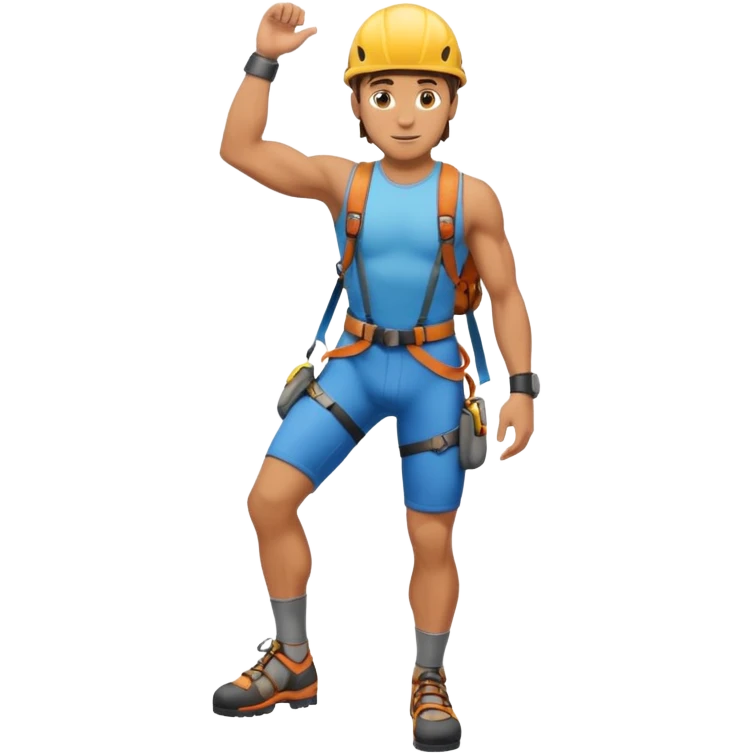 full body climber man emoji