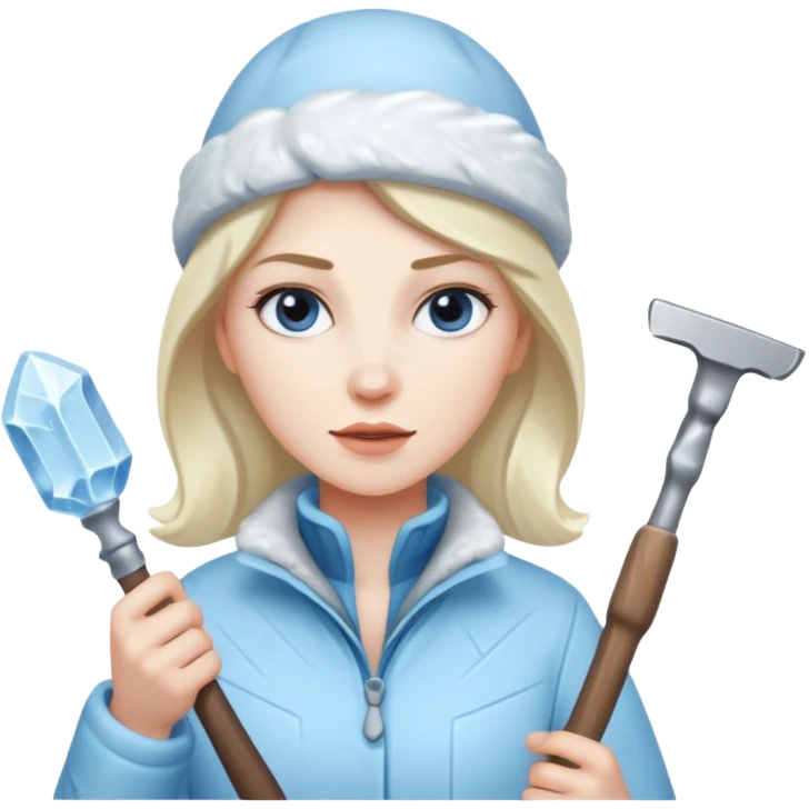 female ice sculptor emoji