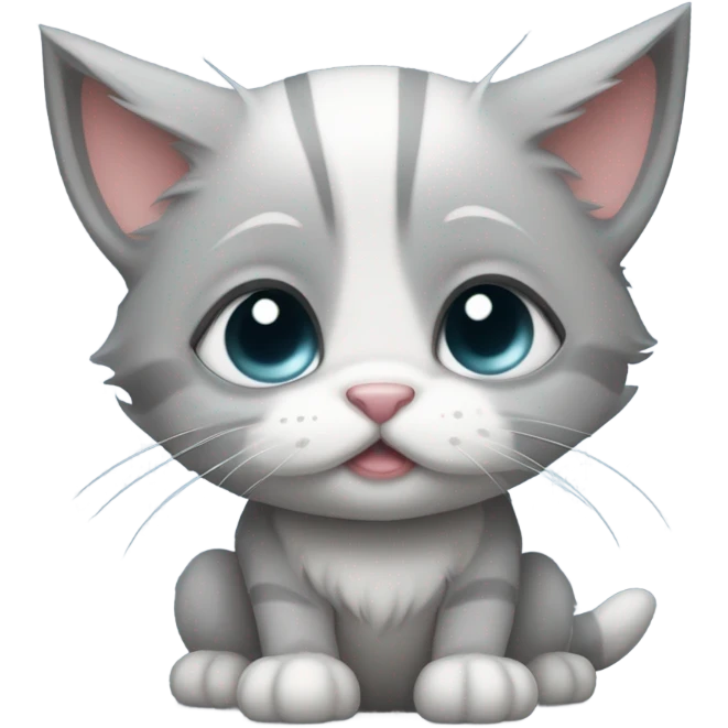 Sad kitten  emoji
