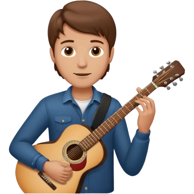 man holding guitar emoji