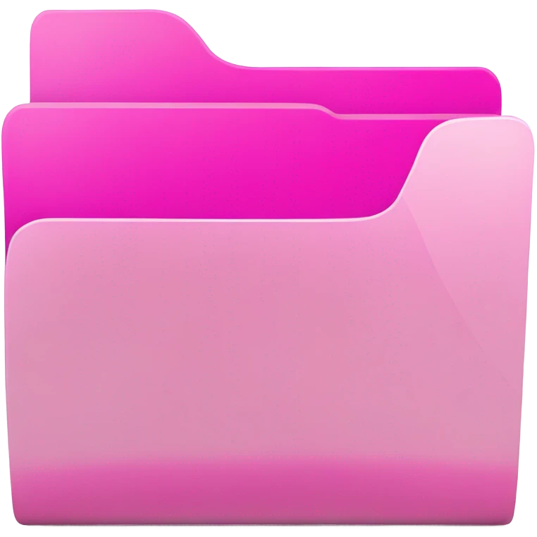 intensive color pink folder icon emoji emoji