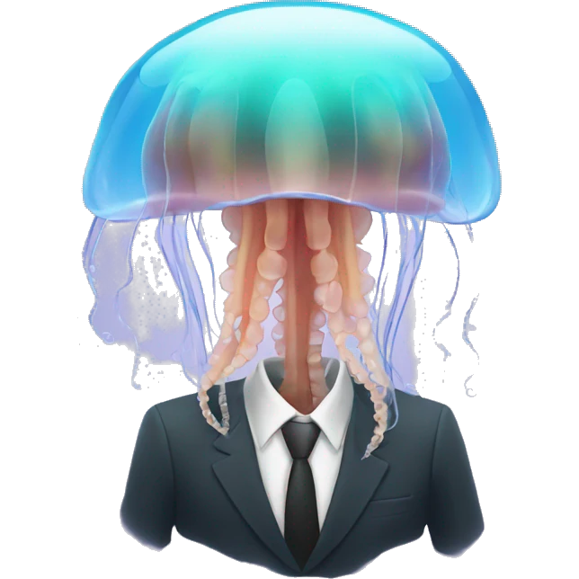 a jellyfish in suit emoji