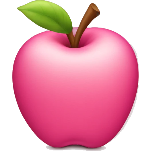 Pink Apple logo emoji
