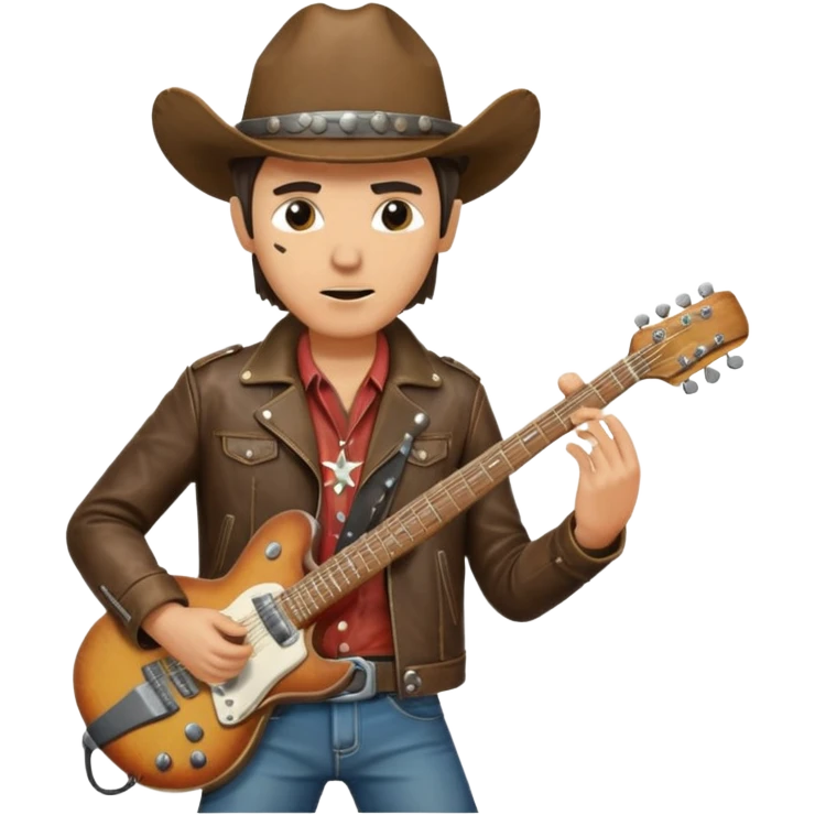 cowboy rock and roll emoji