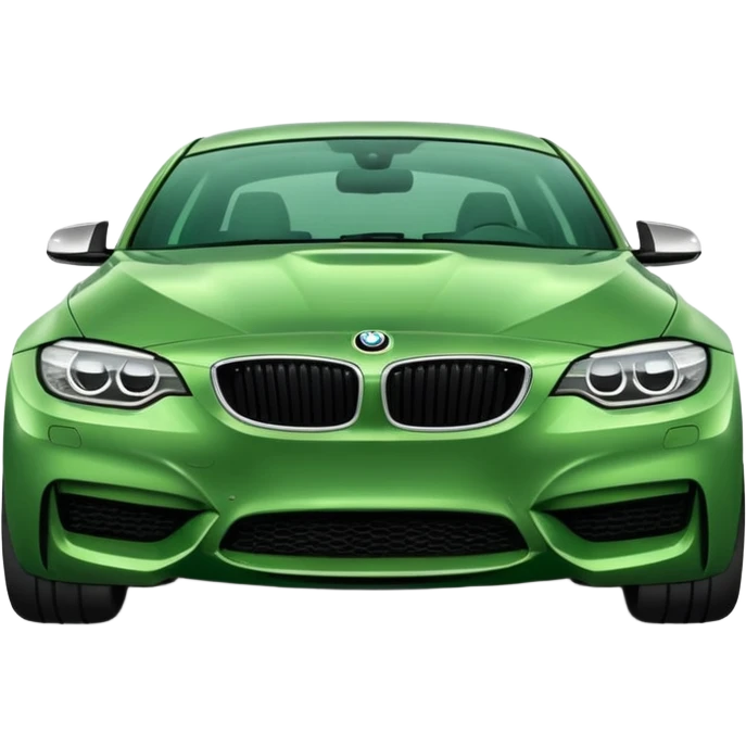 green BMW car emoji